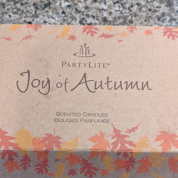 Mini Candle Pumpkin Jar Set Partylite Pack Autumn Fall Spice Cider Apple Orchard - Picture 2 of 5